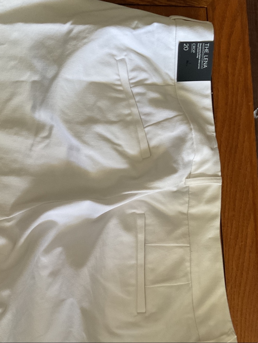 Lane Bryant White Cotton Smart Stretch pant. The Lena pant - Picture 2 of 5